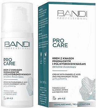 Крем для лица с миндальной кислотой и полиглидрокислотами - Bandi Professional Pro Care Face Cream  — фото N1