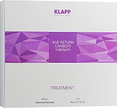 Парфумерія, косметика Набір "Карбокситерапія" - Klapp Age Return Carboxy Therapy Treatment (gel/20g + mask/1psc)