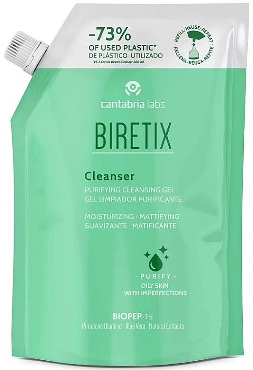 Очищувальний гель для обличчя - Cantabria Labs Biretix Cleanser Purifying Cleansing Gel (рефіл) — фото N1