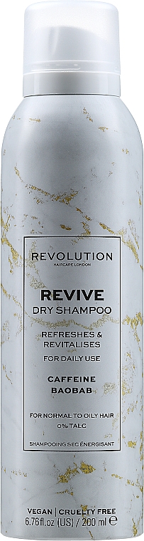 Сухий шампунь для освіження й відновлення волосся - Revolution Revive Refreshes & Revitalises Dry Shampoo