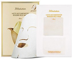 Тканевая маска с ферментированными компонентами - JMsolution Lacto Saccharomyces Golden Rice Mask — фото N2