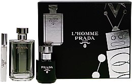 Парфумерія, косметика Prada L'Homme Prada - Набір (edt/100ml + edt/10ml + sh/gel/100ml)