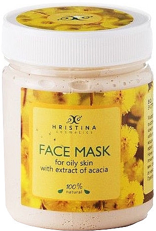 Маска для обличчя "Акація" - Hristina Cosmetics Acacia Extract Face Mask — фото N1