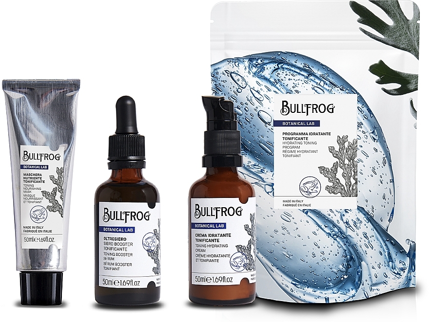 Набір - Bullfrog Botanical Lab Hydrating Toning Program (f/mask/50ml + f/ser/50ml + f/cr/50ml) — фото N1