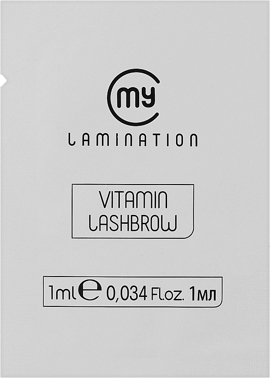 Вітамінний ботокс для вій - My Lamination Vitamin Lash Botox (пробник) — фото N1