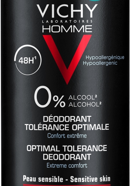Дезодорант для мужчин "Оптимальный комфорт чувствительной кожи" - Vichy Optimal Tolerance Deodorant 48H — фото N2