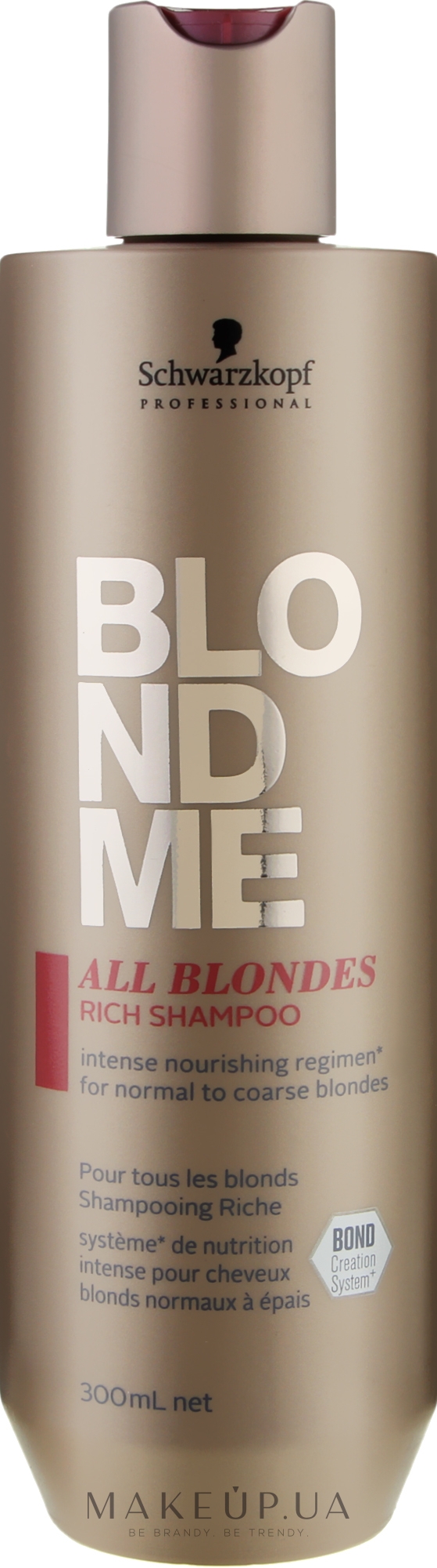 Збагачений шампунь для волосся усіх типів - Schwarzkopf Professional Blondme All Blondes Rich Shampoo — фото 300ml
