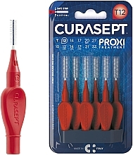Міжзубні йоржики 1.2 мм, 6 шт., червоні - Curaprox Curasept Proxi Treatment T12 Red — фото N1
