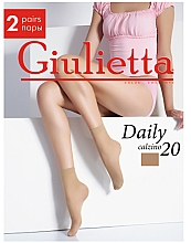 Парфумерія, косметика Шкарпетки для жінок "Daily 20 Calzino", 2 пари, daino - Giulietta