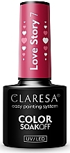 Гибридный лак для ногтей - Claresa Color SoakOff UV/LED Love Story — фото N1