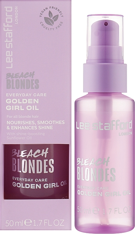 Масло для осветленных волос - Lee Stafford Bleach Blondes Everyday Care Golden Girl Oil — фото N2