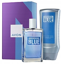 Avon Individual Blue For Him - Набор (edt/100ml + gel/shp/250ml) — фото N1