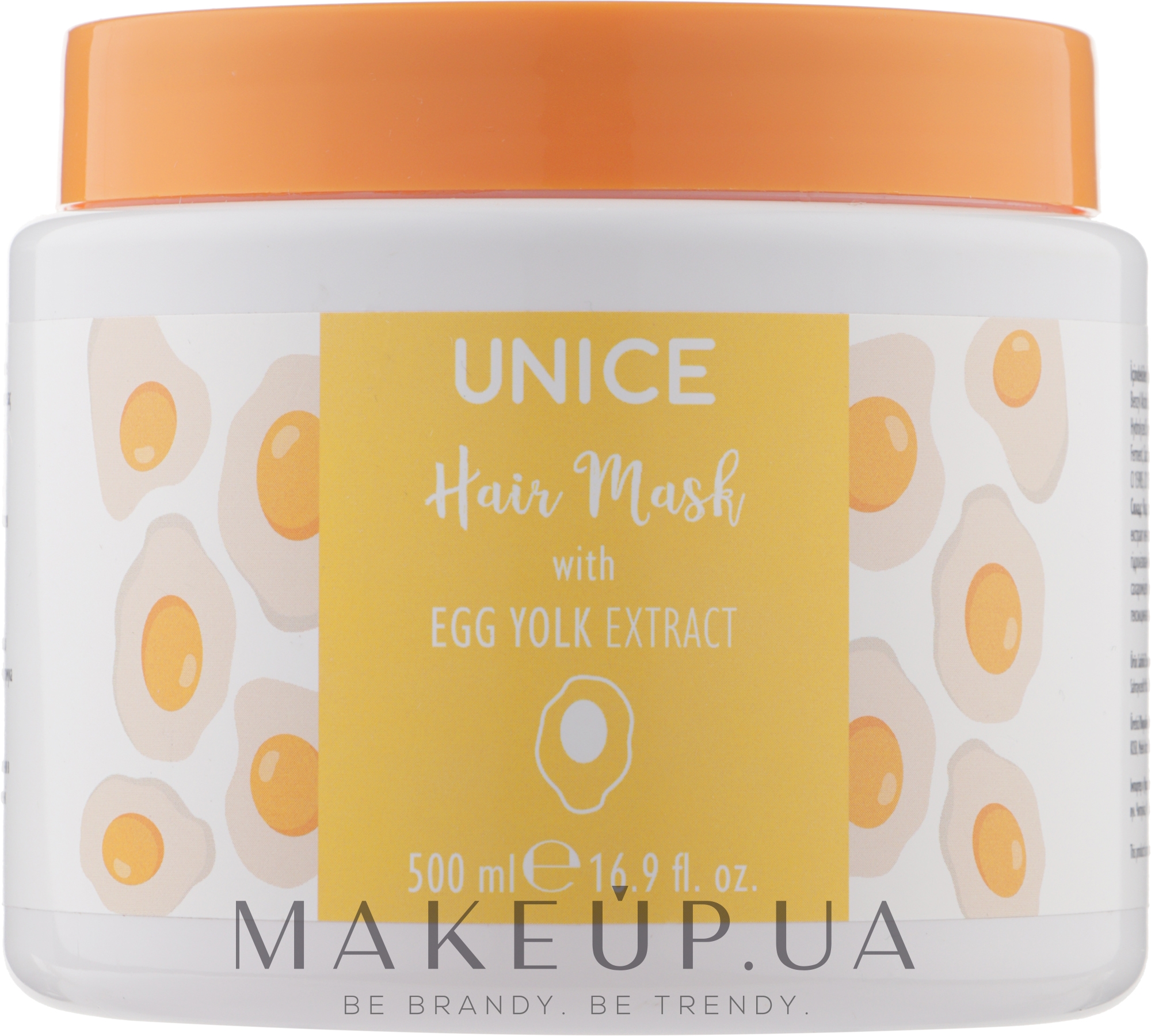 Маска для волосся з яєчним жовтком - Unice Hair Mask With Egg Yolk Extract — фото 500ml