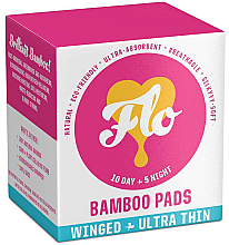 Тонкі бамбукові гігієнічні прокладки - Flo Bamboo Pads — фото N1