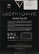 Колготки "Model Top" 40 DEN, nero - Argentovivo — фото N2