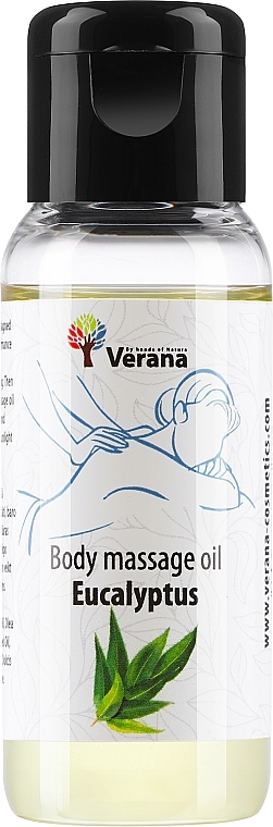 Массажное масло для тела "Eucalyptus" - Verana Body Massage Oil — фото N1
