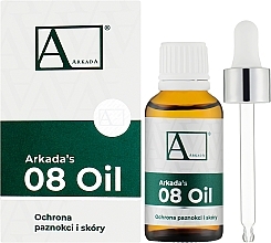 Масло для ухода за ступнями, ногами и ногтями - Aarkada 08 Oil Skin & Nails Protection — фото N2