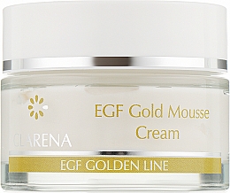 Пептидний крем-мус із колоїдним золотом і ВІО-плацентою - Clarena EGF Golden Line EGF Gold Mousse Cream — фото N1