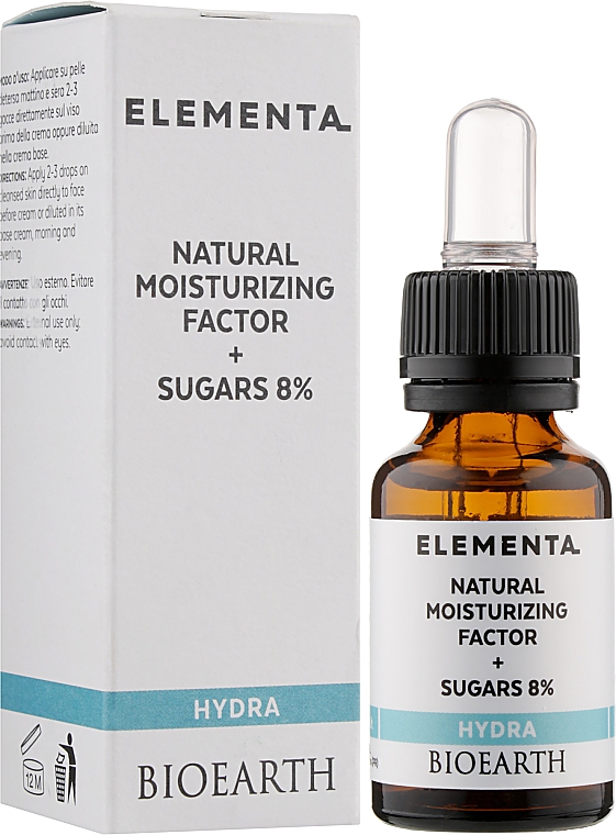 Концентрированный усилитель увлажнения - Bioearth Elementa Hydra NMF + Sugar 8% — фото N2