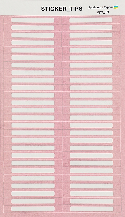 Наклейки на тіпси, рожеві - Sticker Tips