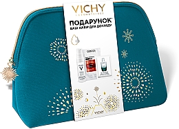 Духи, Парфюмерия, косметика ПОДАРОК! Косметичка с миниатюрами, синяя - Vichy