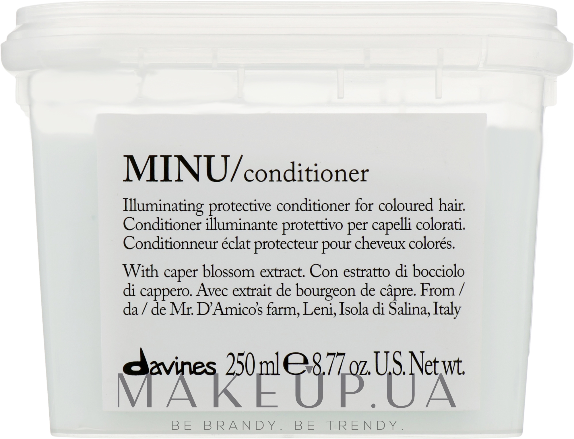 Кондиціонер для додання блиску і захисту кольору волосся - Davines Minu Conditioner — фото 250ml