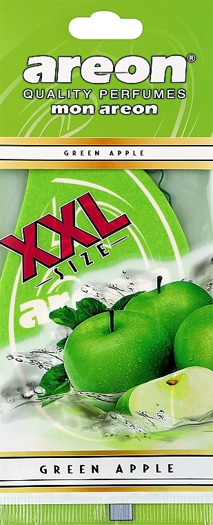 Ароматизатор для автомобиля "Зеленое яблоко" - Areon Mon Green Apple XXL — фото N1