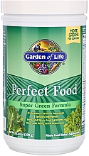 Харчова добавка в порошку "Зелена формула" - Garden of Life Perfect Food Super Green Formula — фото N1