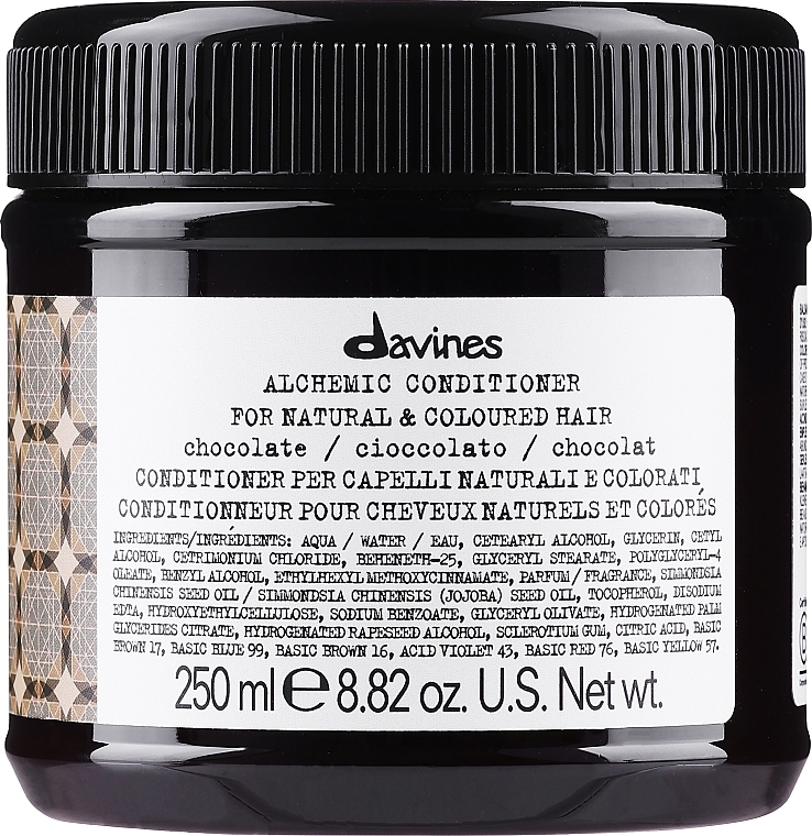 Кондиционер для натуральных и окрашенных волос (шоколад) - Davines Alchemic Conditioner — фото N4