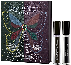 Парфумерія, косметика Набір - M2 Beaute Day & Night Beauty Set (mascara/6ml + serum/4ml)