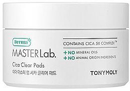 Парфумерія, косметика Очищувальні патчі для обличчя - Tony Moly Derma Master Lab. Cica Clear Pads