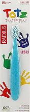 Духи, Парфюмерия, косметика Зубная щетка для младенцев "Totz" с 18 месяцев,голубая - Radius
