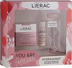 Духи, Парфюмерия, косметика Набор - Lierac Hydragenist (cr/50ml + f/milk/30ml + roller/1) 