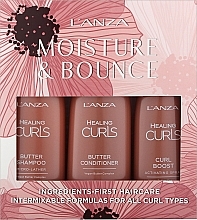 Набір - L'anza Healing Curls Moisture & Bounce Holiday Trio (shm/236ml + cond/236ml + spray/177ml) — фото N1