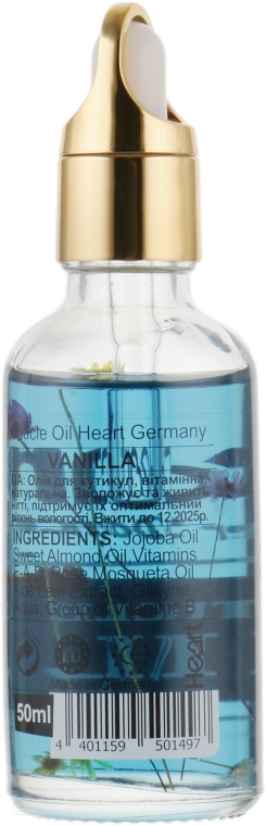 Масло для кутикулы "Ваниль" - Heart Germany Vanilla Cuticle Oil — фото N2
