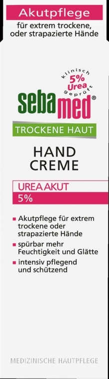 Крем для рук - Sebamed Trockene Haut Hand Creme Urea Akut 5% — фото N1