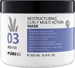 Реструктурирующая мультиактивная маска для вьющихся волос - Puring 03 Rehab Restructuring Curly Multiaction Mask — фото N2