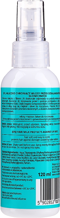 Молочко для волосся - Marion UV Protection & Smoothing Hair Milk — фото N2