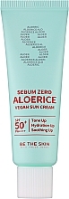Парфумерія, косметика Сонцезахисний крем для обличчя - Be The Skin Sebum Zero Aloerice Vegan Sun Cream SPF50+ PA++++
