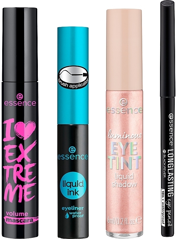 Набор - Essence All Eye Need Eye Set (mascara/12ml + liner/3ml + eye/penc/0.28g + shadow/6ml) — фото N2