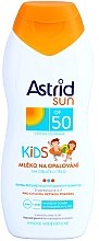 Дитяче сонцезахисне молочко - Astrid Sun Kids Milk SPF 50 — фото N2