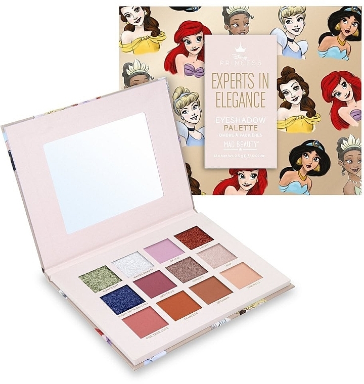 Палетка теней - Mad Beauty Disney Pure Princess Eyeshadow Palette — фото N1