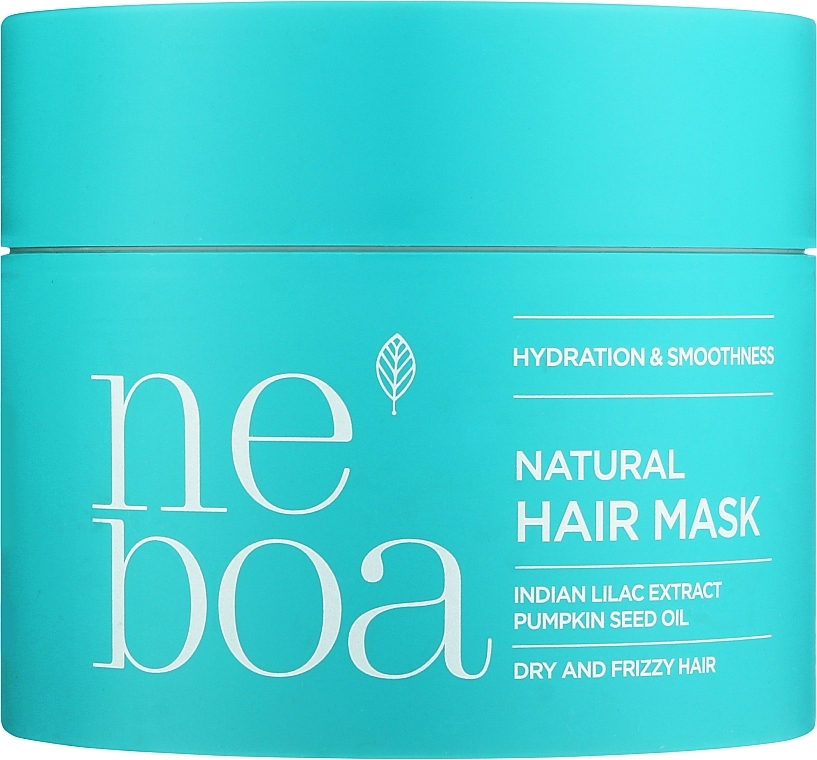 Маска для волосся, що зволожує та розгладжує сухе та пухнасте волосся - Neboa Hydration & Smootness Natural Hair Mask — фото N1