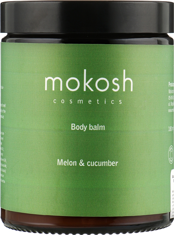 Бальзам для тіла "Диня і огірок" - Mokosh Cosmetics Body Balm Melon & Cucumber — фото N2