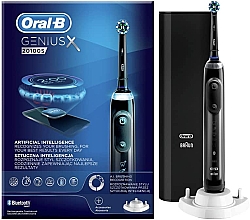 Парфумерія, косметика Електрична зубна щітка, чорна - Oral-B Genius X 20100S Midnight Black