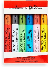 Духи, Парфюмерия, косметика Набор карандашей для глаз, 6 продуктов - I Heart Revolution x Dr. Seuss Eye Crayon Collection