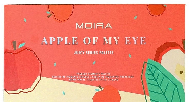 Палетка теней для век - Moira Apple Of My Eye Juicy Series Palette — фото N2