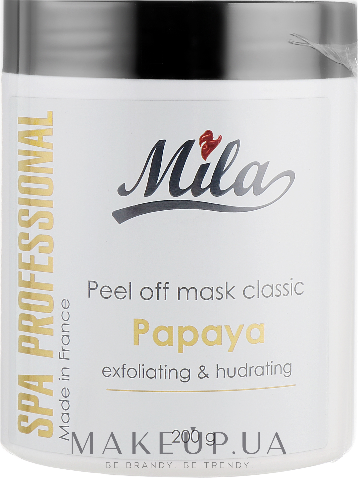 Маска альгинатная классическая порошковая "Папайя" - Mila Mask Peel Off Papaya — фото 200g