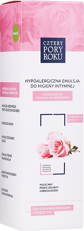 Эмульсия для интимной гигиены "Розовая вода" - Cztery Pory Roku Rose Water Intimate Hygiene Wash