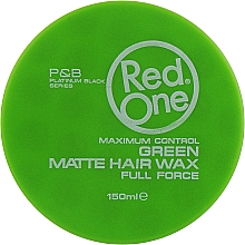 Матовый воск для волос - Redist Professional Red One Green Matte Hair Wax — фото N1